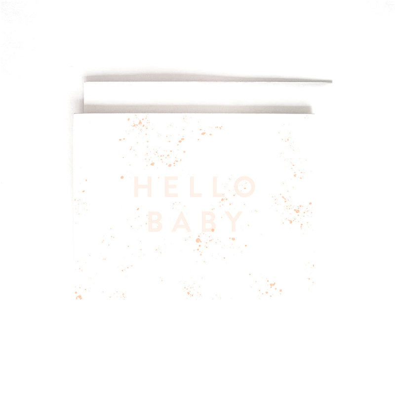 PINK HELLO CARD