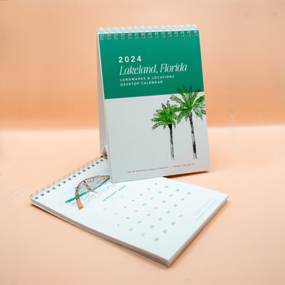 2024 Desktop Calendar Lakeland, Florida Landmarks & Locations