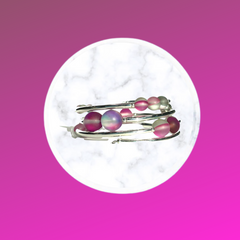 Wrap Bracelets- Pink Mermaid Glass