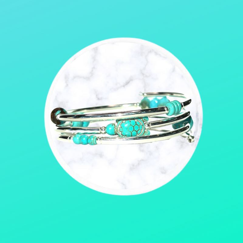 Wrap Bracelets- Turquoise Turtle