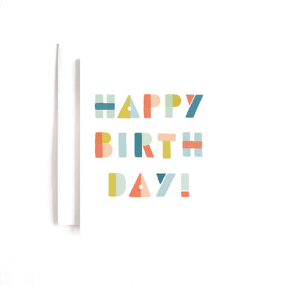 Colorful Birthday Shapes Card
