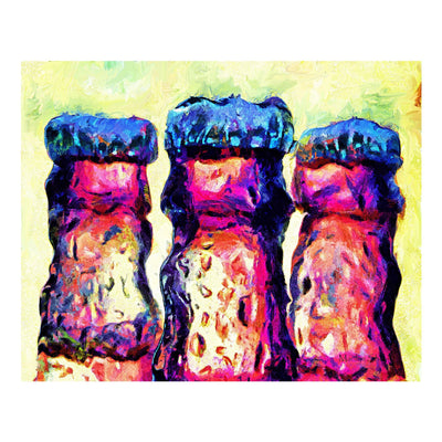 Beer Bottle Caps Painting