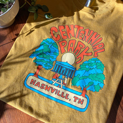 Retro Nashville Centennial Park Tshirt