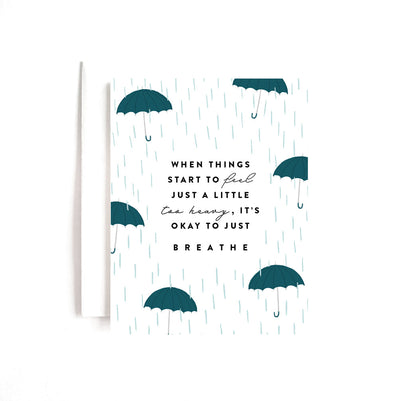 Okay To Just Breathe Card