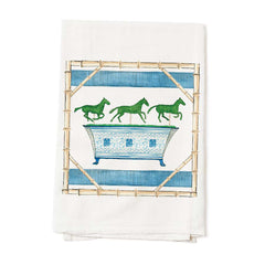 Equestrian Topiary Tea Towel