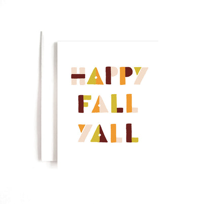 Happy Fall Y'all Card