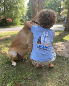 Toddler & Youth size Carolina Surf Dogs t-shirt