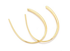 Gold Horseshoe Ear Threads
