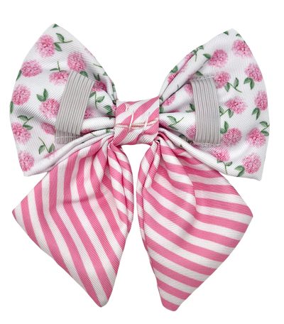 Pink Hydrangea Bow Tie