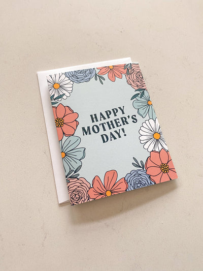 Blue Mother's Day Card