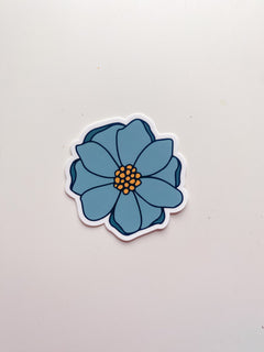 Blue Desert Marigold Sticker