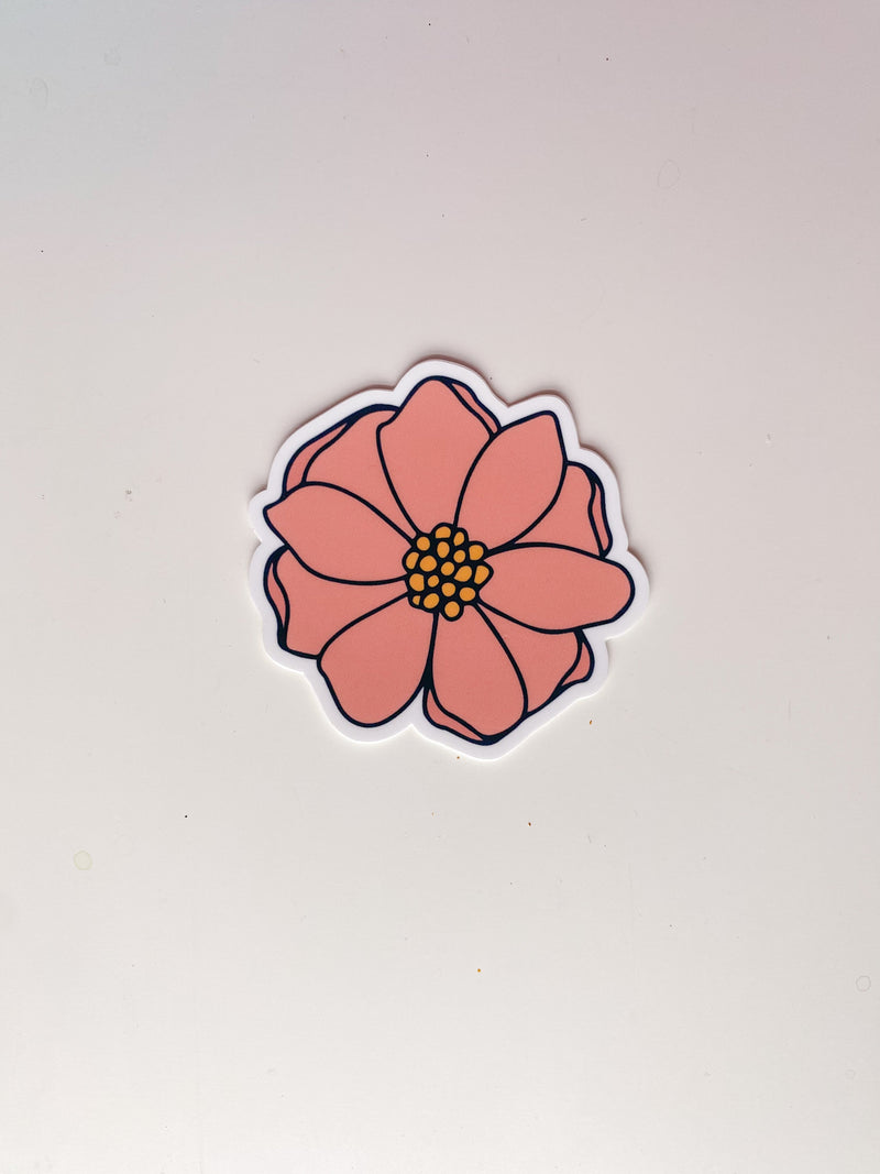 Pink Desert Marigold Sticker