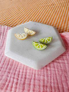 Citrus Studs | Clay Earrings