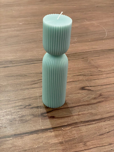 Hourglass Ribbed Candle