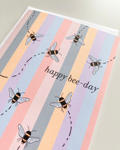 Bumble Bee Birthday Greeting Card