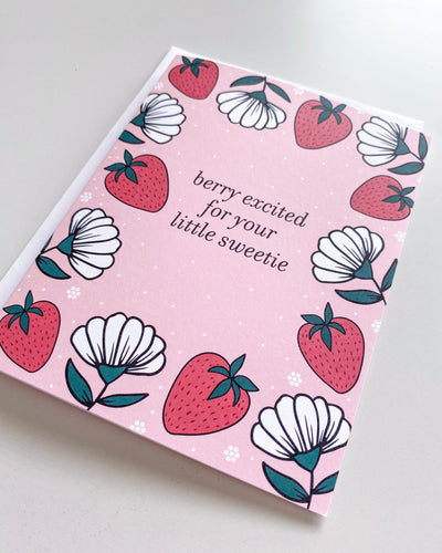 Strawberry Baby Greeting Card