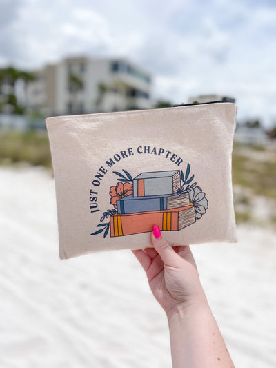 Just One More Chapter Book Pouch