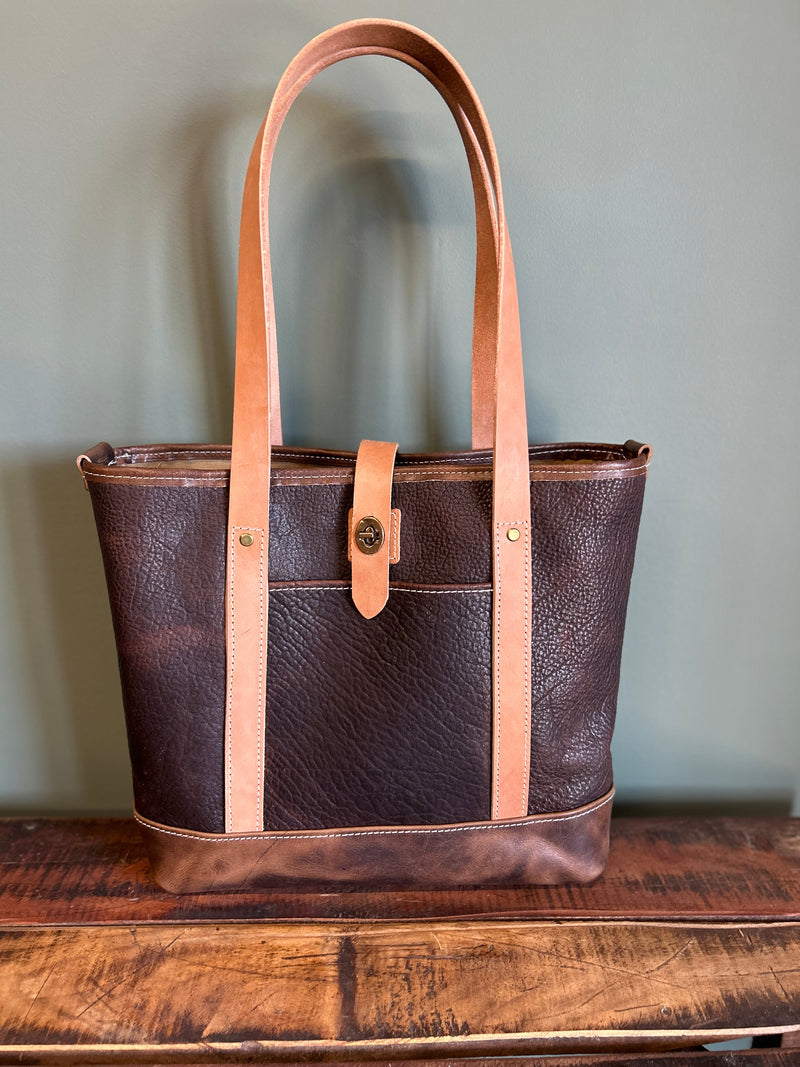 Lilia Tote in Horween Brown Bison
