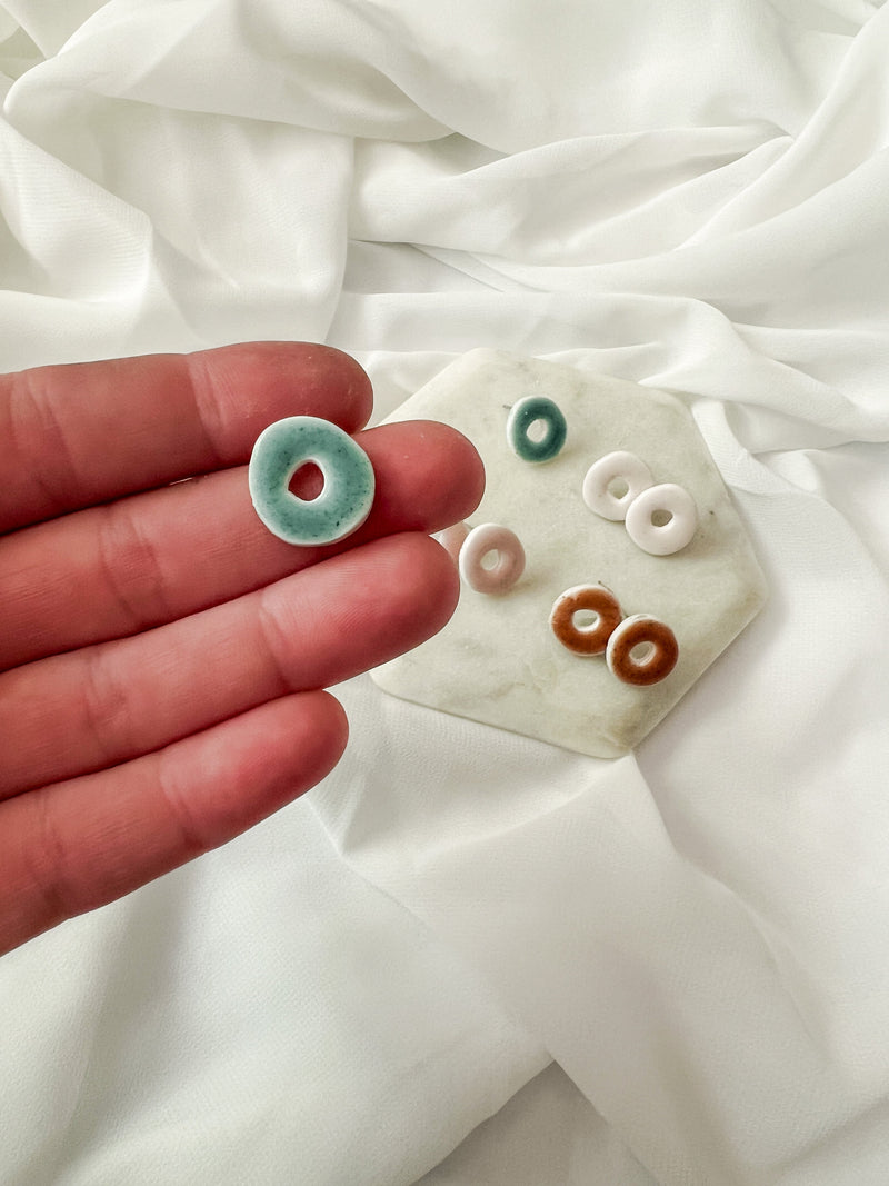 Circle |  Polymer Clay Earrings