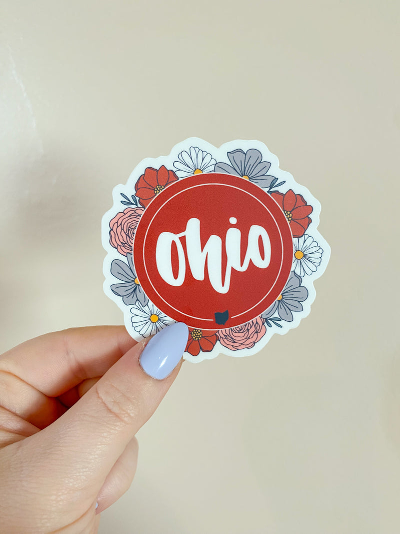 Ohio Floral Sticker