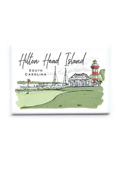 Sherbet Painted Streets - The Hilton Head Magnet
