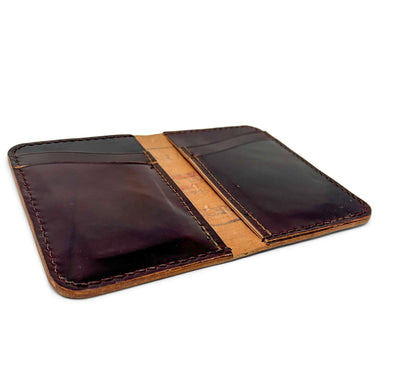 Handmade Vertical Wallet | Horween Color 8 Shell Cordovan