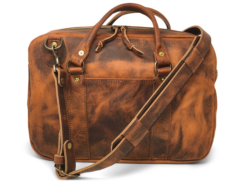 Slim Briefcase in Red Wing Copper Rough and Tough