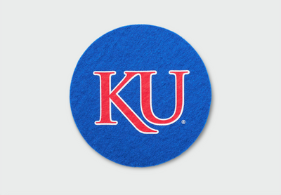 University of Kansas Lettermark - Electric Blue Wlle™ Coaster