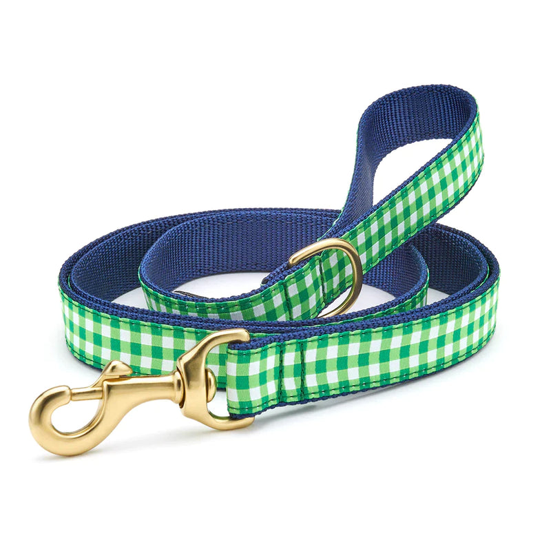 Lime Gingham Lead
