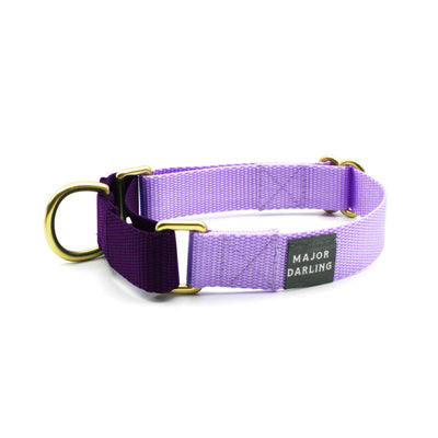 martingale collar / lilac + violet