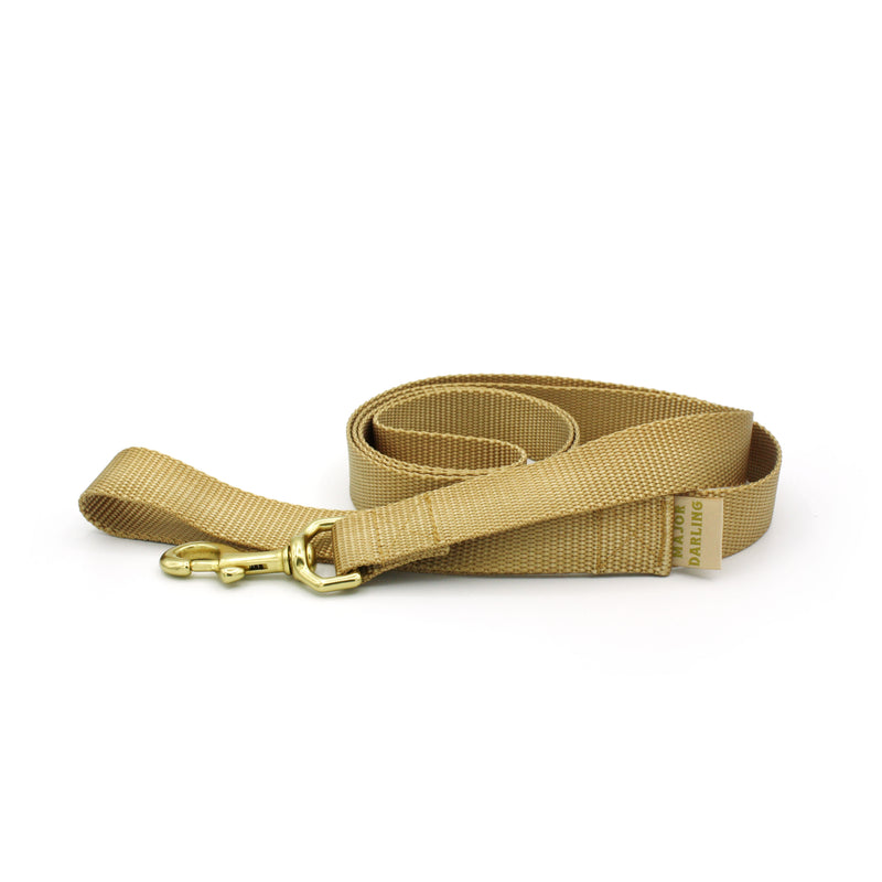 basic leash / gold
