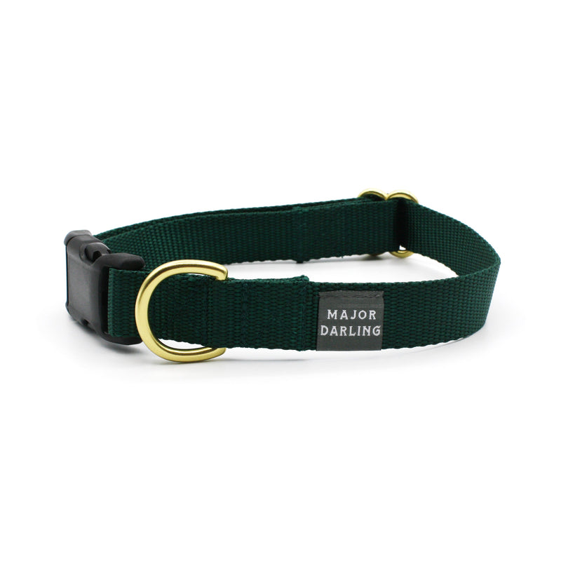 side-release buckle collar / forest
