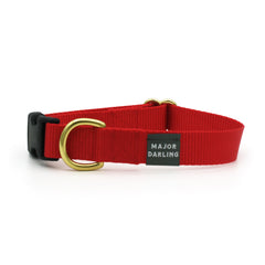 side-release buckle collar / red