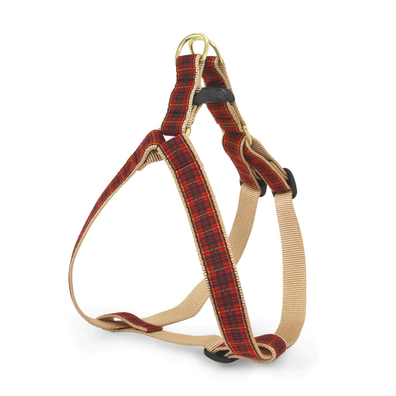 New Red Plaid Harness