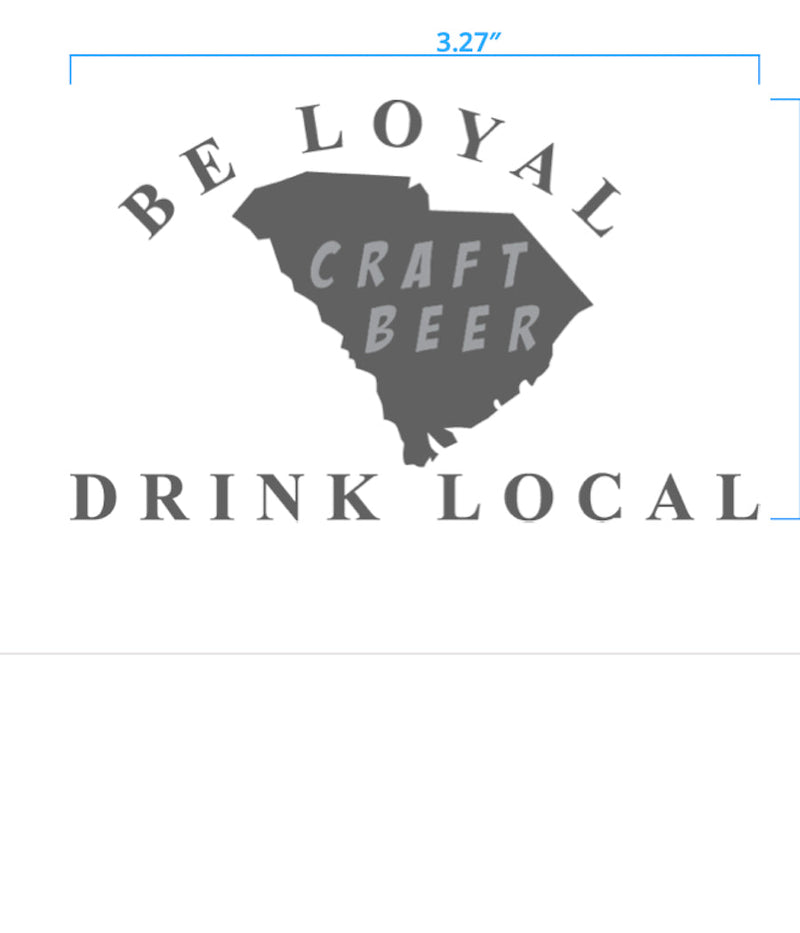 Be Loyal, Drink Local Craft Beer Trucker Hat Grey Herringbone