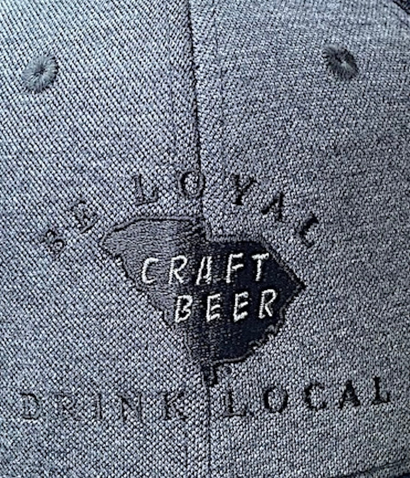 Be Loyal, Drink Local Craft Beer Trucker Hat Sport Pique Dk Grey Heather