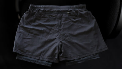 Men's Solid Black Compression Liner Shorts V3