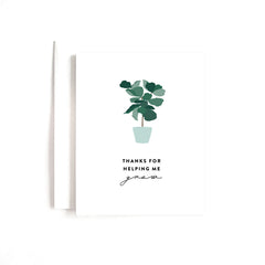 'Thanks for Helping Me Grow' Card
