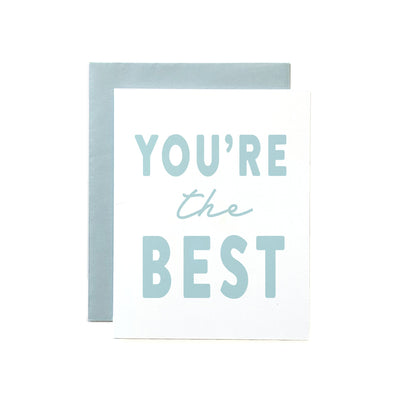 Blue You're the Best Card