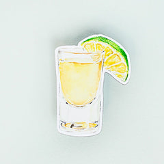 Tequila Shot with Lime Magnet