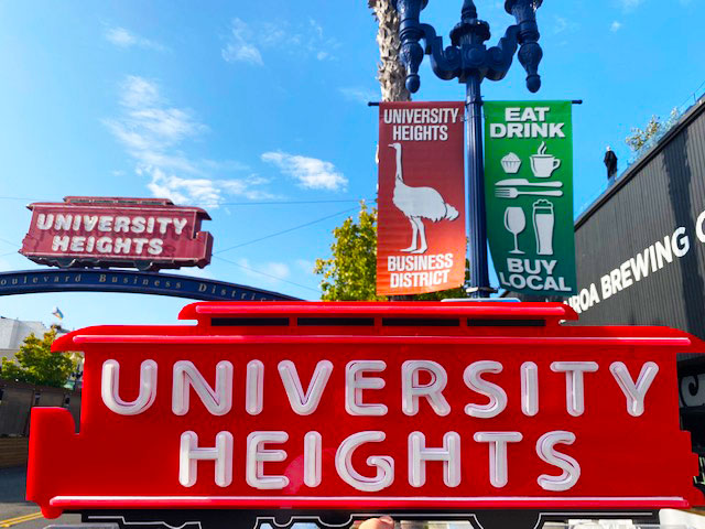 University Heights, Ca. LED Light Sign (Available Now)