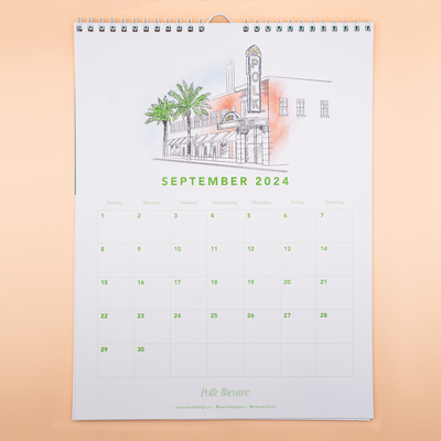 2024 Wall Calendar Lakeland, Florida Landmarks & Locations