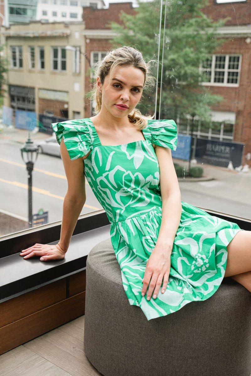 Gabby Mini Dress- Green