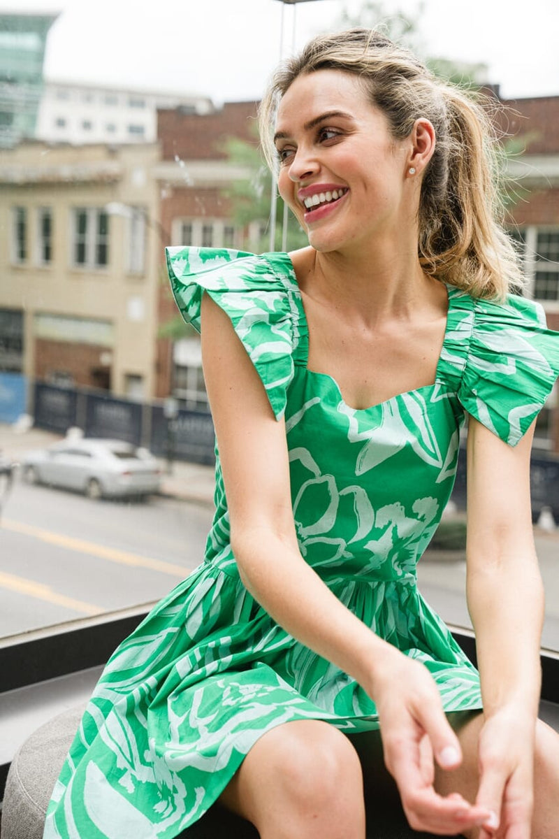 Gabby Mini Dress- Green
