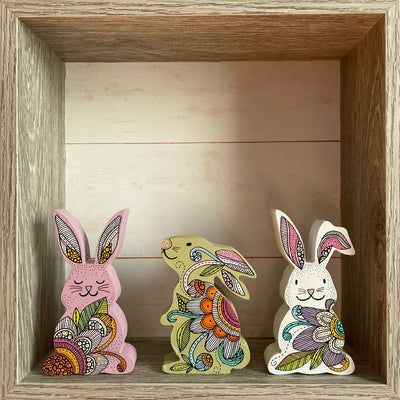 Easter Bunnies - Wood