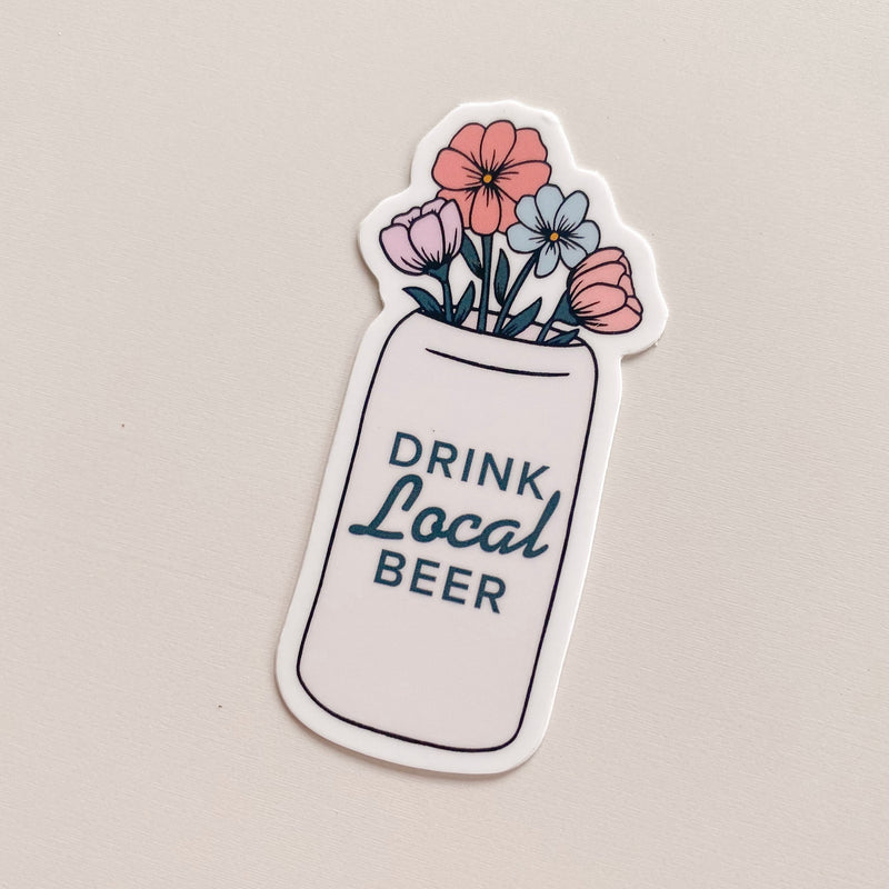 Drink Local Beer Sticker