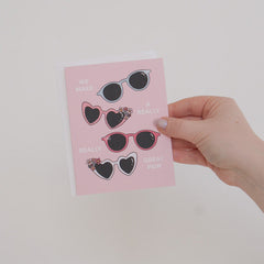 Valentines Sunglasses Greeting Card