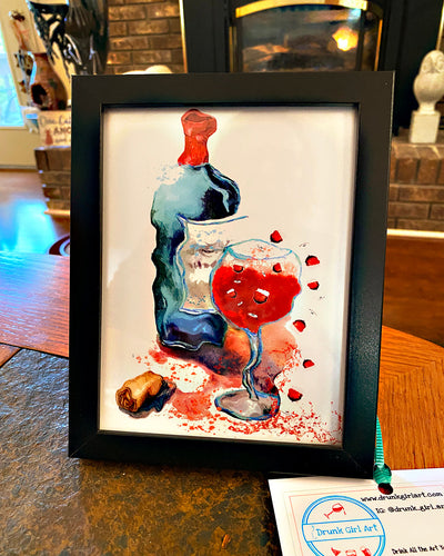 Red Wine Falls Art Painting