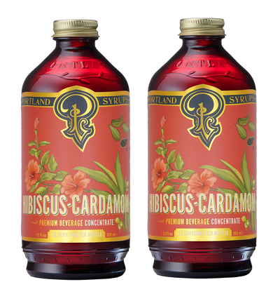 Hibiscus Cardamom Syrup two-pack
