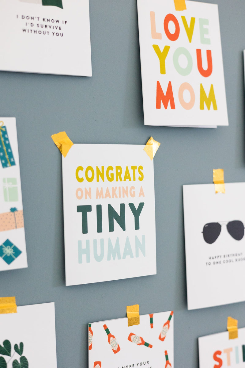Congrats on Making a Tiny Human Card